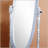 Traditional Queen Anna Style Wood Floor Cheval Mirror, Silver Finish, Adjustable For Full-Body Reflection And Elegant Decor