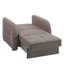Fauteuil convertible beige - rangement pratique, fauteuil de rangement à assise confortable, style moderne, pièce fonctionnelle