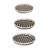 Mona Organic Wash Trays Set Of 3, White Black Bamboo Woven Patterns
