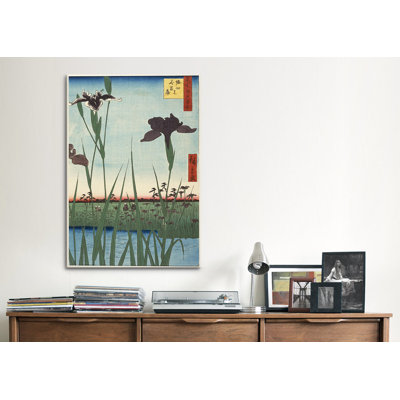 « ando hiroshige horikiri iris jardin » par utagawa hiroshige l», impression sur toile