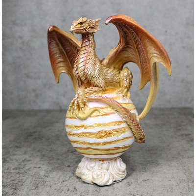 Solar Galaxy Planet Jupiter Terrestrial Guardian Beige Orange Dragon Figurine