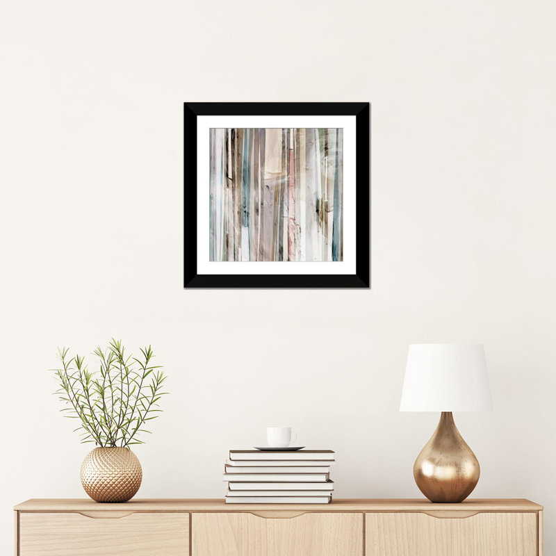 « discrète ii », reproduction sur toile, Papier d'art encadré noir, H 24 po x l 24 po x P 1 po