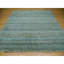 Tapis oriental bleu en laine pelucheux noué à la main 10 pi x 10 pi Kohinoor Herrita