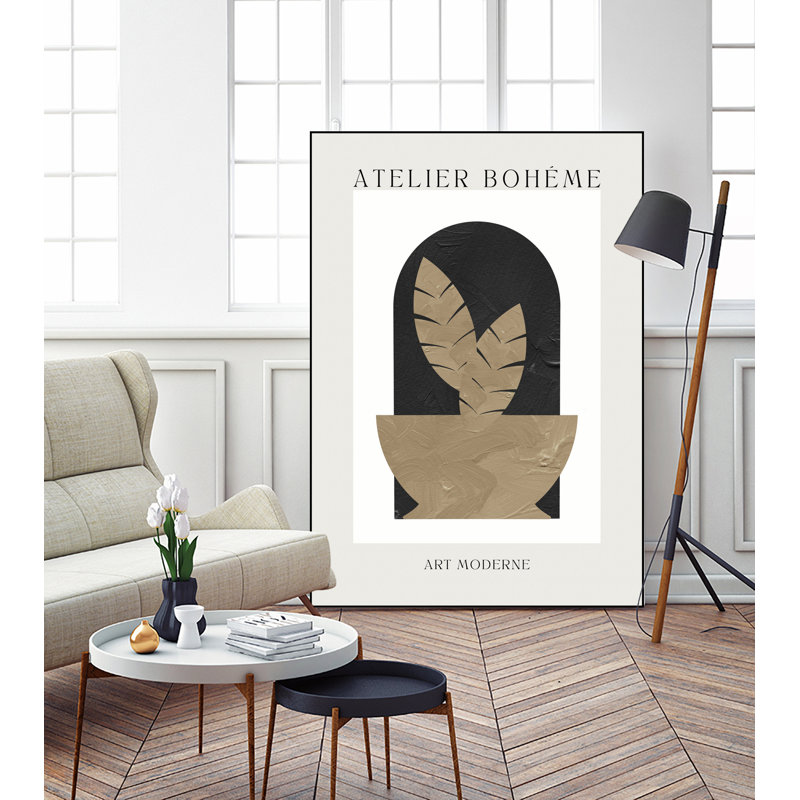 Atelier Bohème Iii, toile encadrée