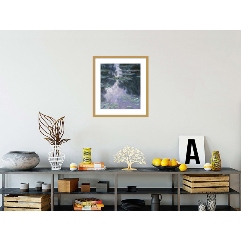Nymphéas par Claude Monet, impression giclée encadrée, H 25,91 po x l 23,5 po