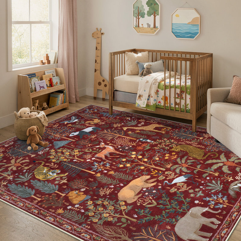 Tapis lavable pour salon moderne Goldene, Rectangulaire 8 pi x 10 pi