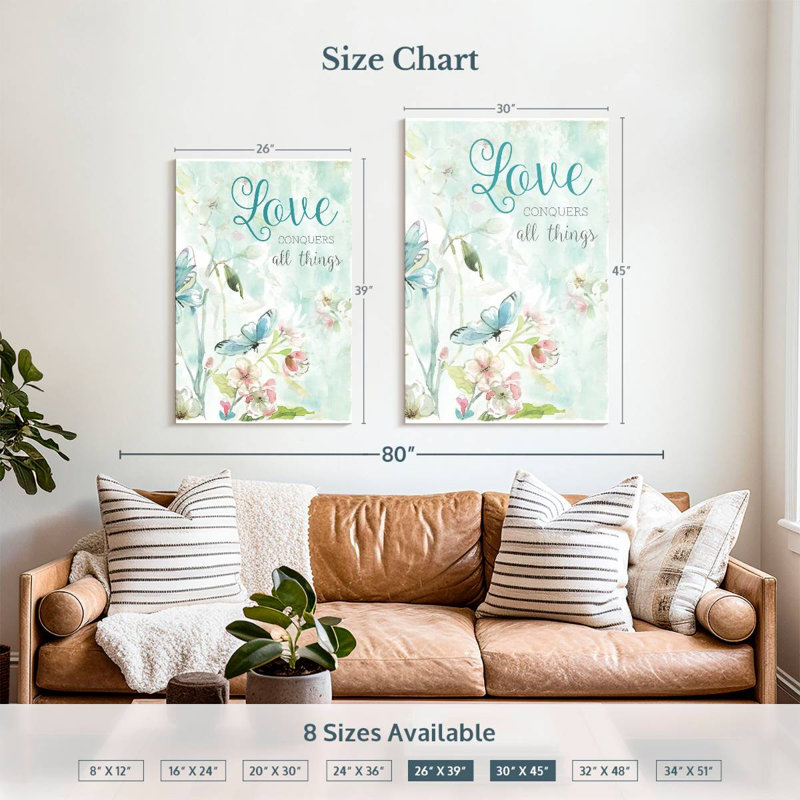 Hardie Love Conquers All Things, H 39 po x l 26 po