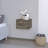 Floating Nightstand Calion, Bedroom, Dark Brown-197841144