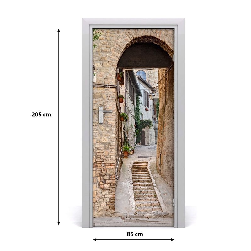 On Italian Streets Door Decal