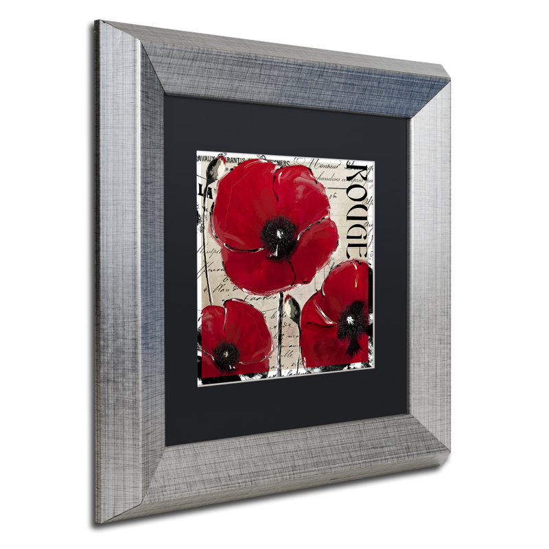 Jadaya «Rouge Two», impression encadrée, Noir, H 11 po x l 14 po x P 0,5 po