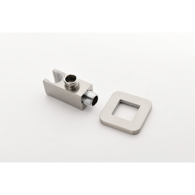 Système de douche à pluie murale avec 3 jets de corps et douche à main, Brushed Nickel