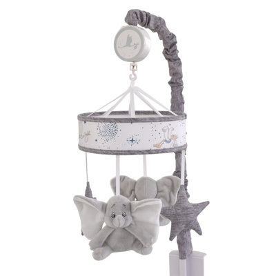 NoJo Disney Dumbo Sweet Little Baby Dumbo and Stars Plush Musical Mobile Edit