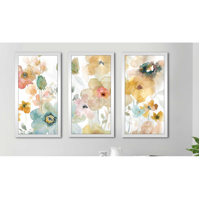 «Soft Spring I» par Carol Robinson - reproduction de cadre photo multi-pièces, L 40,5 po x H 25,5 po x P 1 po