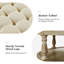 Deoïus 90.2cm Wide Transitional Tufted Round Cocktail Footstool with Storage-258589576