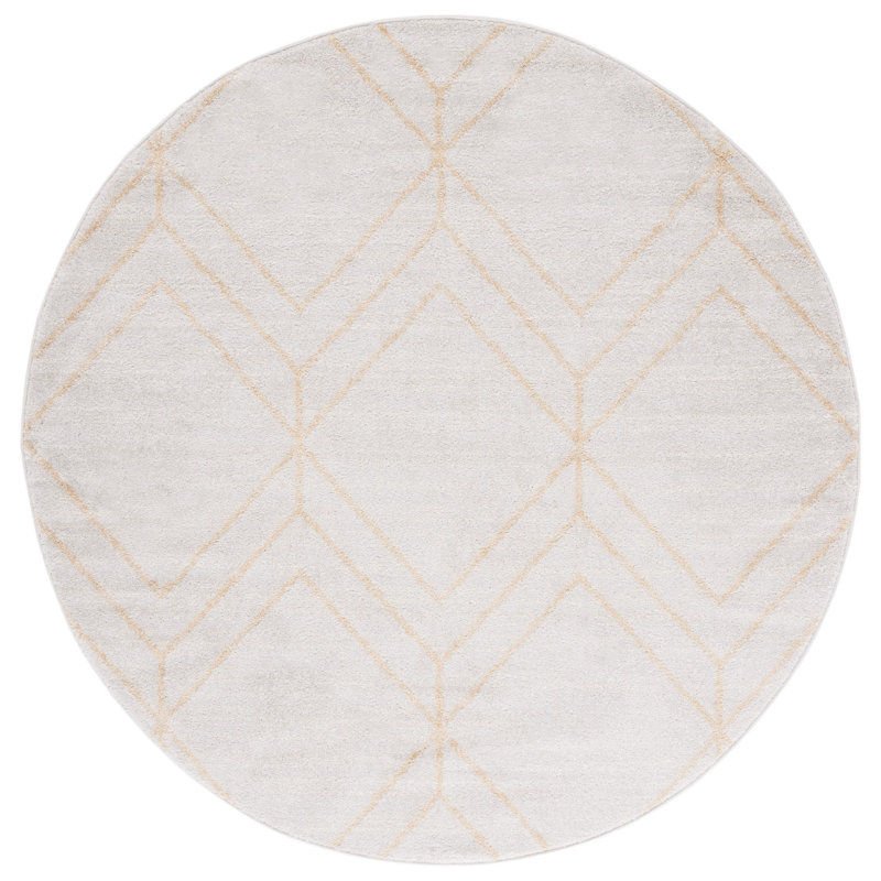 Tapis à motif géométrique Janson Performance, Rond 6 pi
