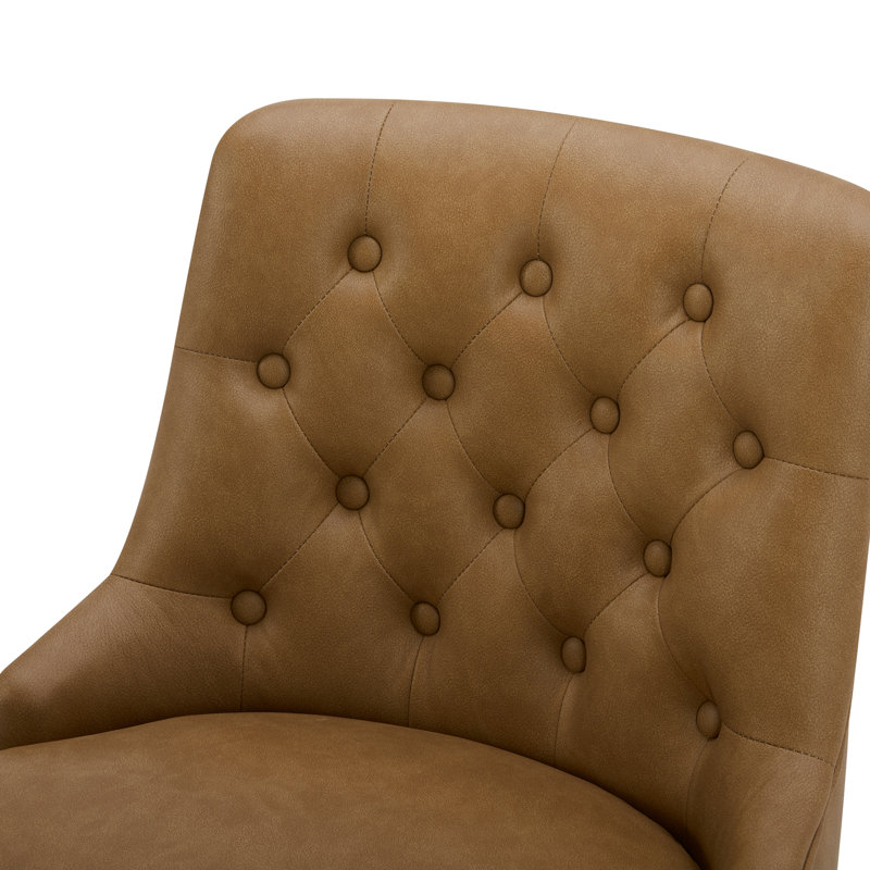 Tabouret de comptoir pivotant Arathorn, Cognac