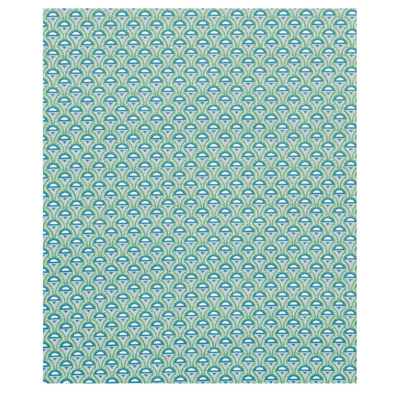 Abelino Fabric, Green/Peacock