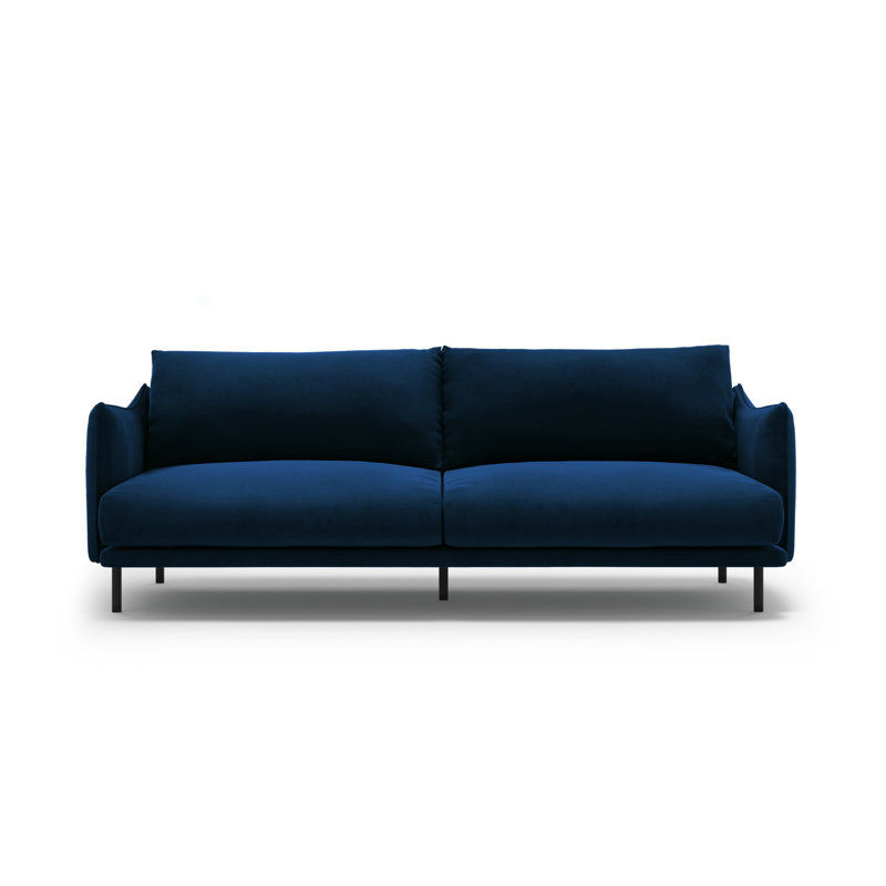 Micadoni Home 4 Seater Velvet Sofa, Royal Blue
