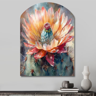 Tashay - Cactus Arch Shape Metal Wall Sculpture
