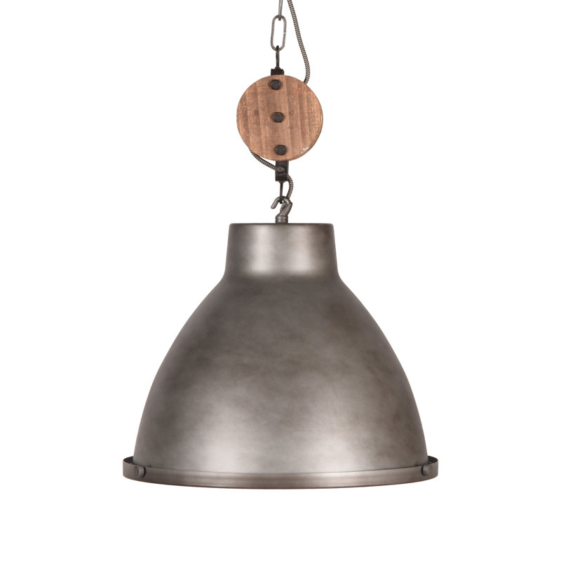 Alijah 1 - Light Grey Dome Pendant