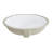 Topcraft White Ceramic Oval Undermount Bathroom Sink