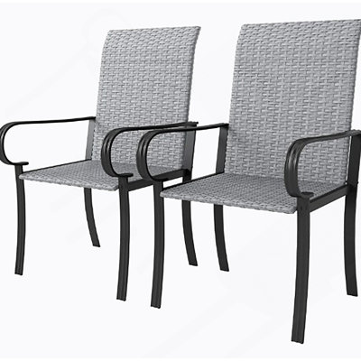 Ensemble de 4 chaises de salle à manger avec accoudoirs et sièges profonds pour un confort et un soutien accrus.
