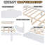 Base de lit plateforme en bois de style minimaliste avec support à lattes-710595405-710595406