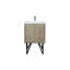 Ensemble de meuble-lavabo simple en métal l 24 po x P 20 po Lancy-1029392786