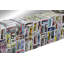 Multi Coloured Paper Handmade Recycled Magazine Frame Room Wall Mirror,