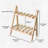 2-Tier Desktop Storage Organizer Countertop Storage Shelf Foldable 2 Tier Ladder