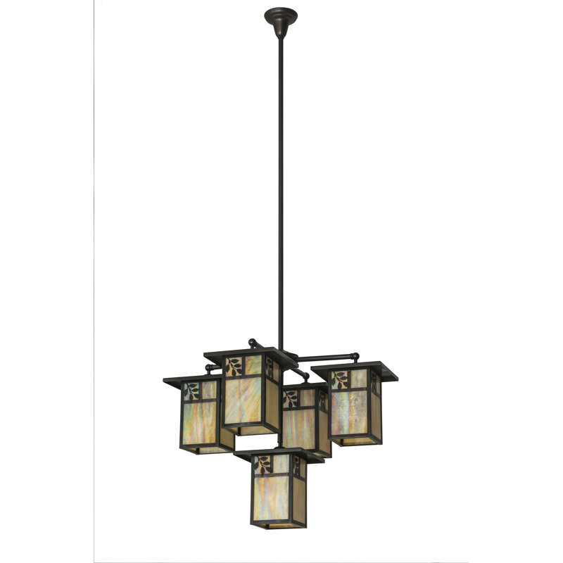 Lustre à 5 lumières avec abat-jour Bensonhurst