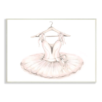 " Ballerina Tutu On Hanger Pink Ballet Dance Outfit "