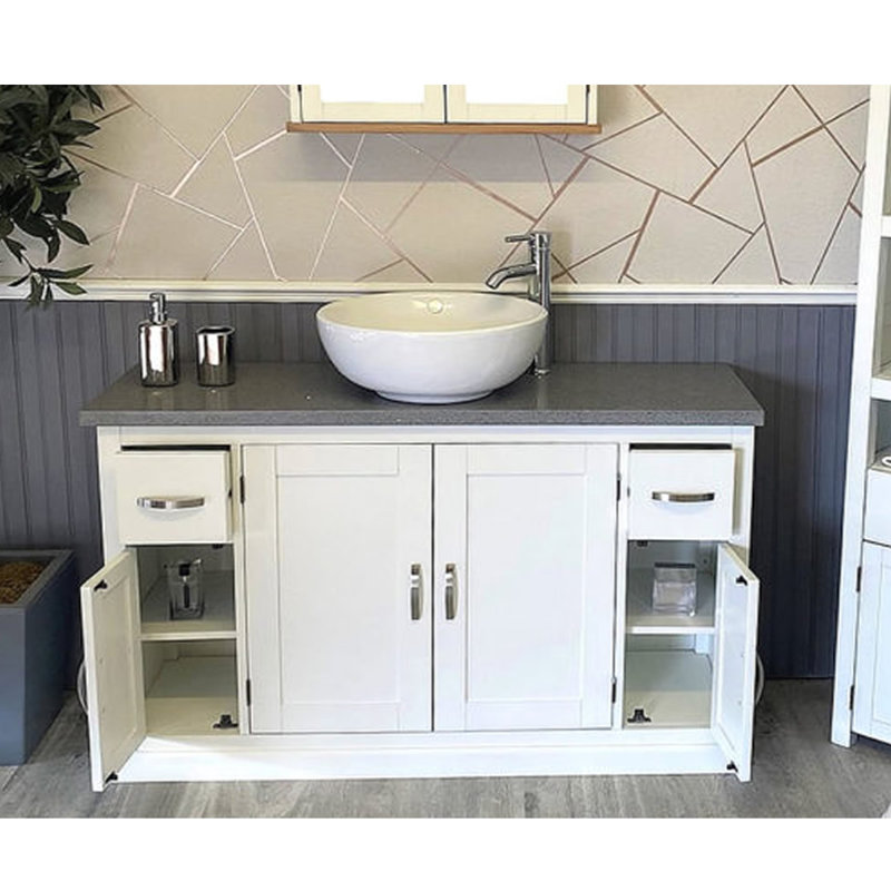 Archambault 1230mm Single Bathroom Vanity with Vessel Ceramic Basin