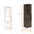 8-Bottle 2-Shelf Bar Cabinet-1962783749