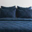 Courtepointe en lin belge Midnight Blue-369257048