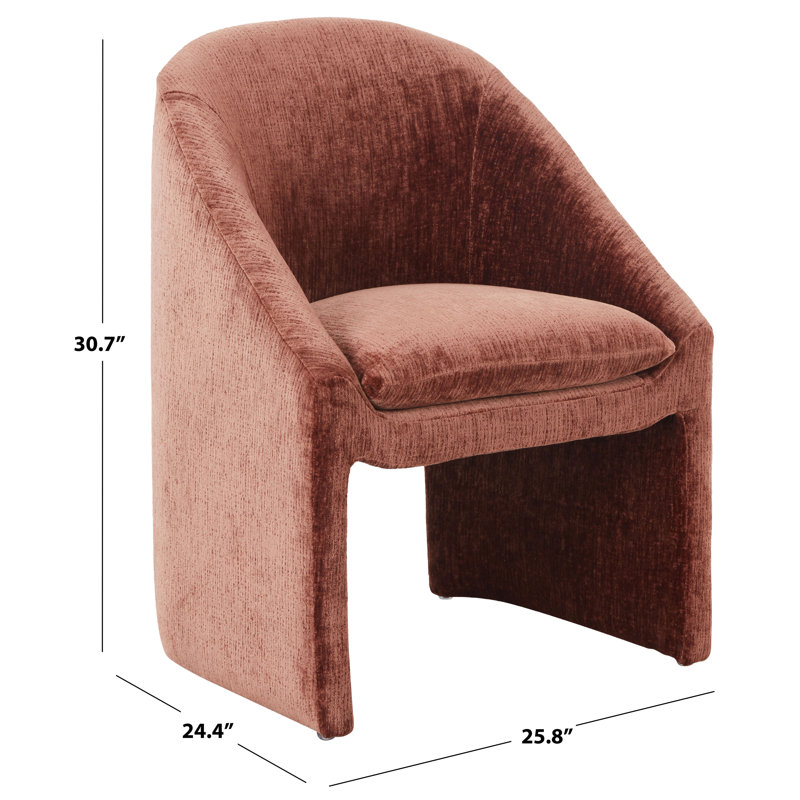 Kagan Chenille Dining Chair, Ochre