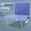 Ensemble de table de ping-pong pliable et portatif de 9 pi de taille moyenne pour jeux de société avec filet, 2 raquettes de tennis de table et 3 balles