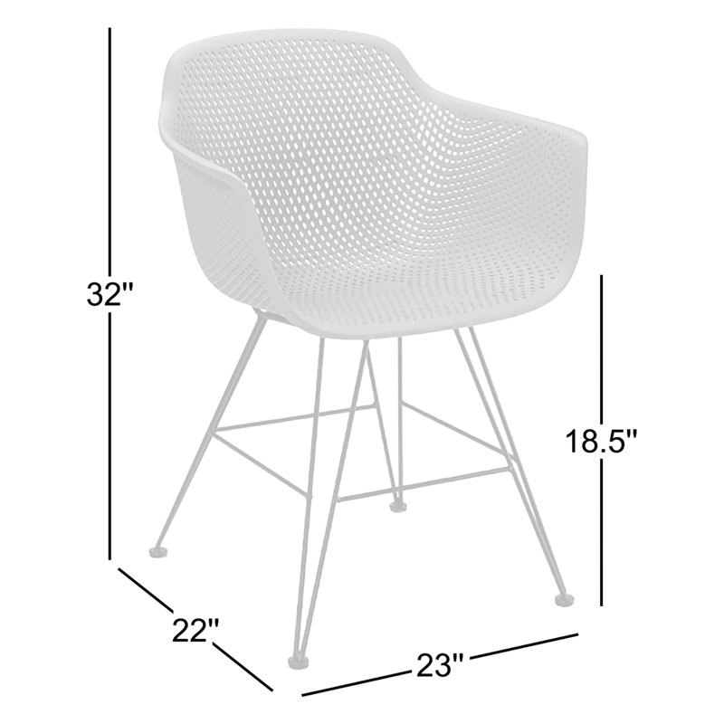 Dusti Outdoor Dining Armchair, Gray