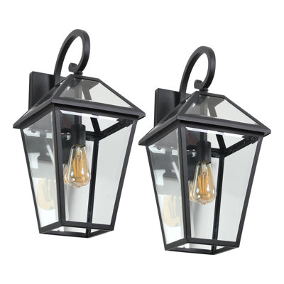 2-Piece Wall Sconce (Black)