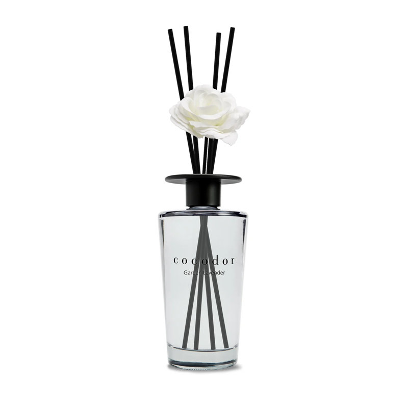 Diffuseur Cocodor 500 ml (16,9 oz) / noir / lavande de jardin [ensemble de 8], Jardin lavande