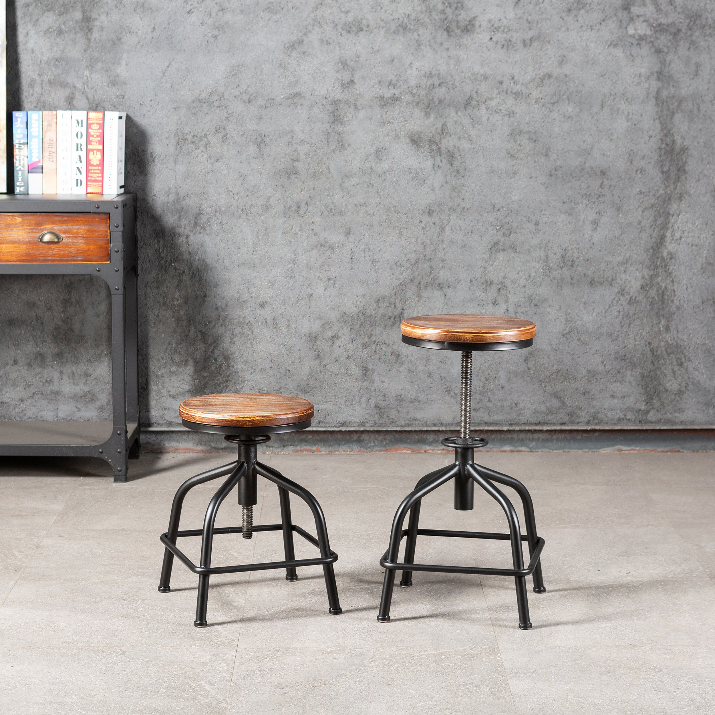 Madisyn bar & counter deals swivel stool williston forge