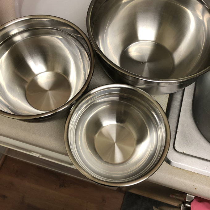Cuisinart 3 Piece Stainless Steel Mixing Bowl Set