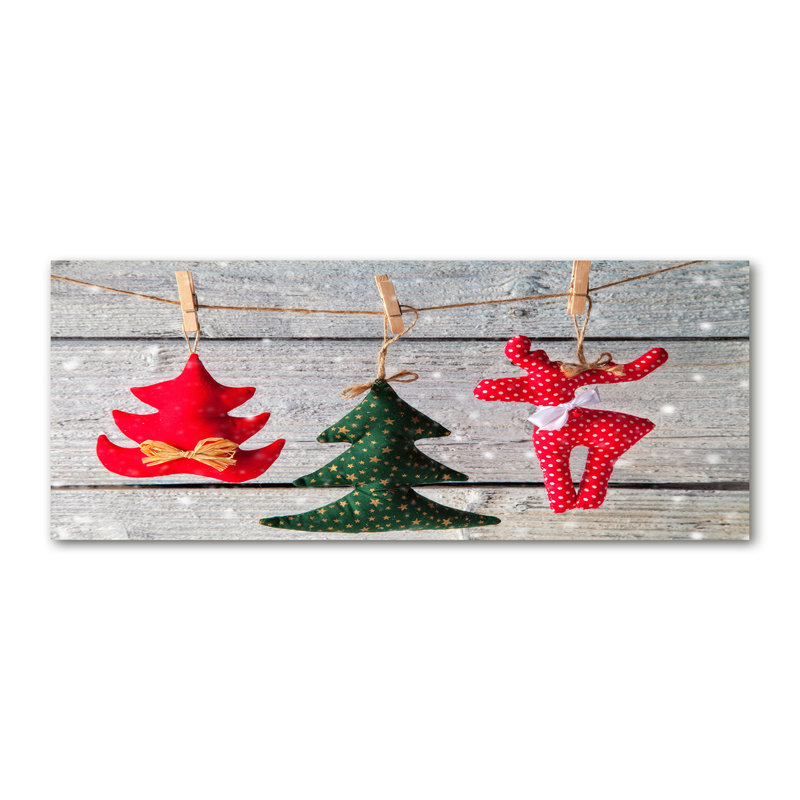 Ornaments On A String - Wrapped Canvas Print