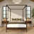 Jacelyn 1 Drawer Nightstand, Walnut-2010085261