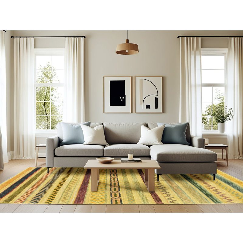 Abstract Indoor Rug, Rectangle 6' x 9'