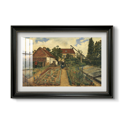 Le Jardin d'un fleuriste (Le Jardin des fleurs), 1864 - Henri de Braekeleer - Estampe encadrée sur mesure