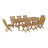 Marina 9 Piece Outdoor Patio Teak Outdoor Dining Set by Modway