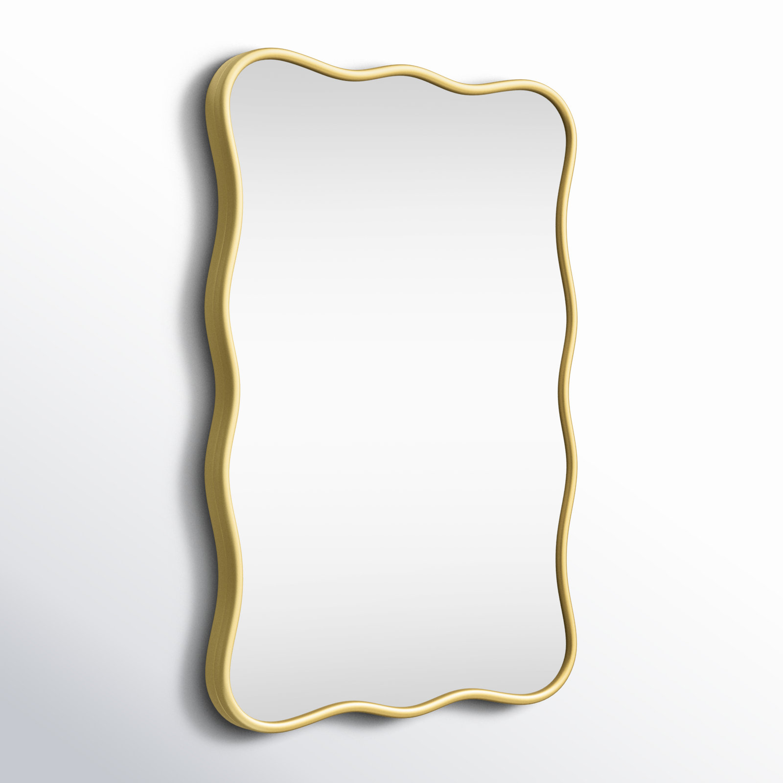 Dederang Metal Scalloped Wall Mirror