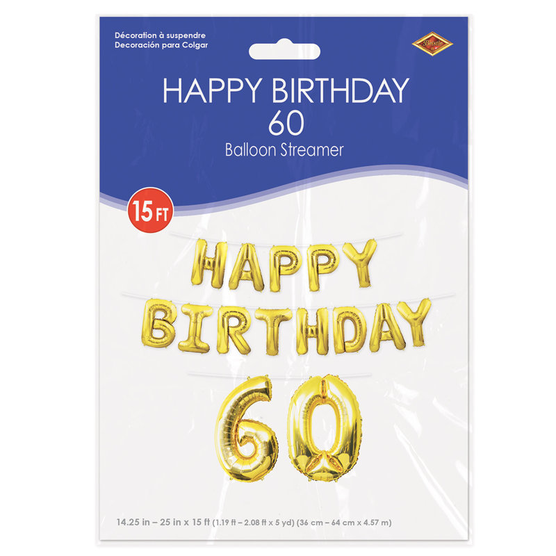 Joyeux Anniversaire 60 banderoles