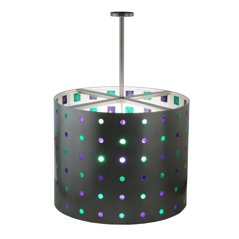 Lustre tambour 9 lumières à abat-jour Jelli